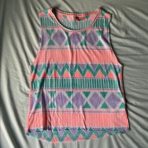 Tribal print tank top